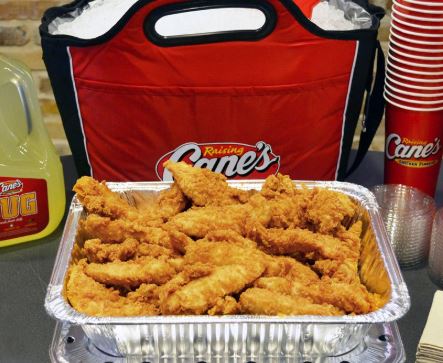 Raising Cane's 25-Finger Tailgate Menu